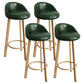 Reception Low Back Scandinavian Stool Matte Finish Upholstered Bar Stools