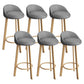 Receptie Low Back Scandinavian Stool Matte afwerking bekeekte barkrukken