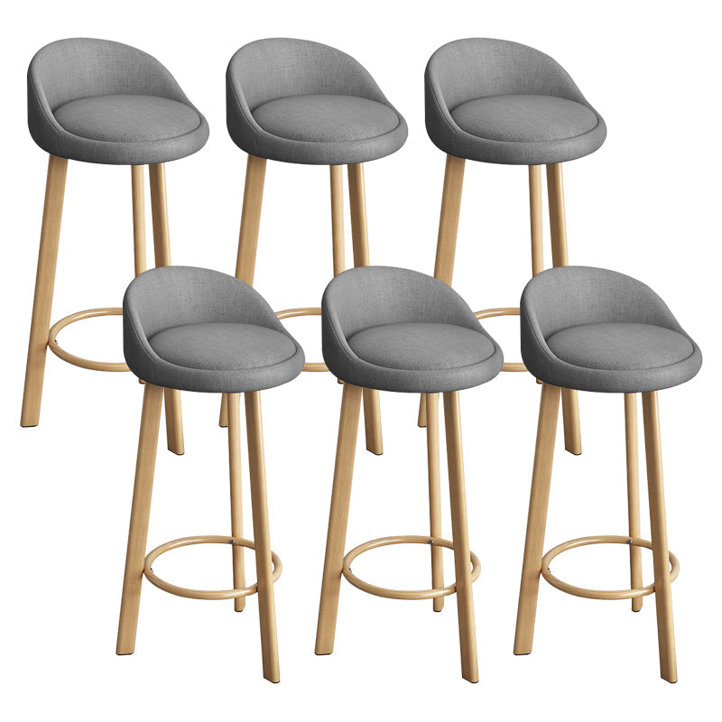 Receptie Low Back Scandinavian Stool Matte afwerking bekeekte barkrukken