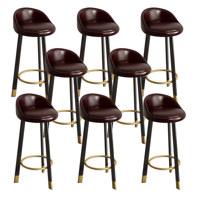 Receptie Low Back Scandinavian Stool Matte afwerking bekeekte barkrukken