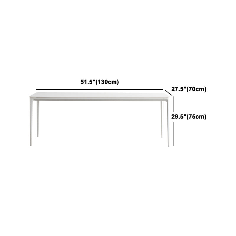デザイナースタイルの焼結石トップダイニングセット長方形1/4/5/6/7ピースダイニングテーブルセット