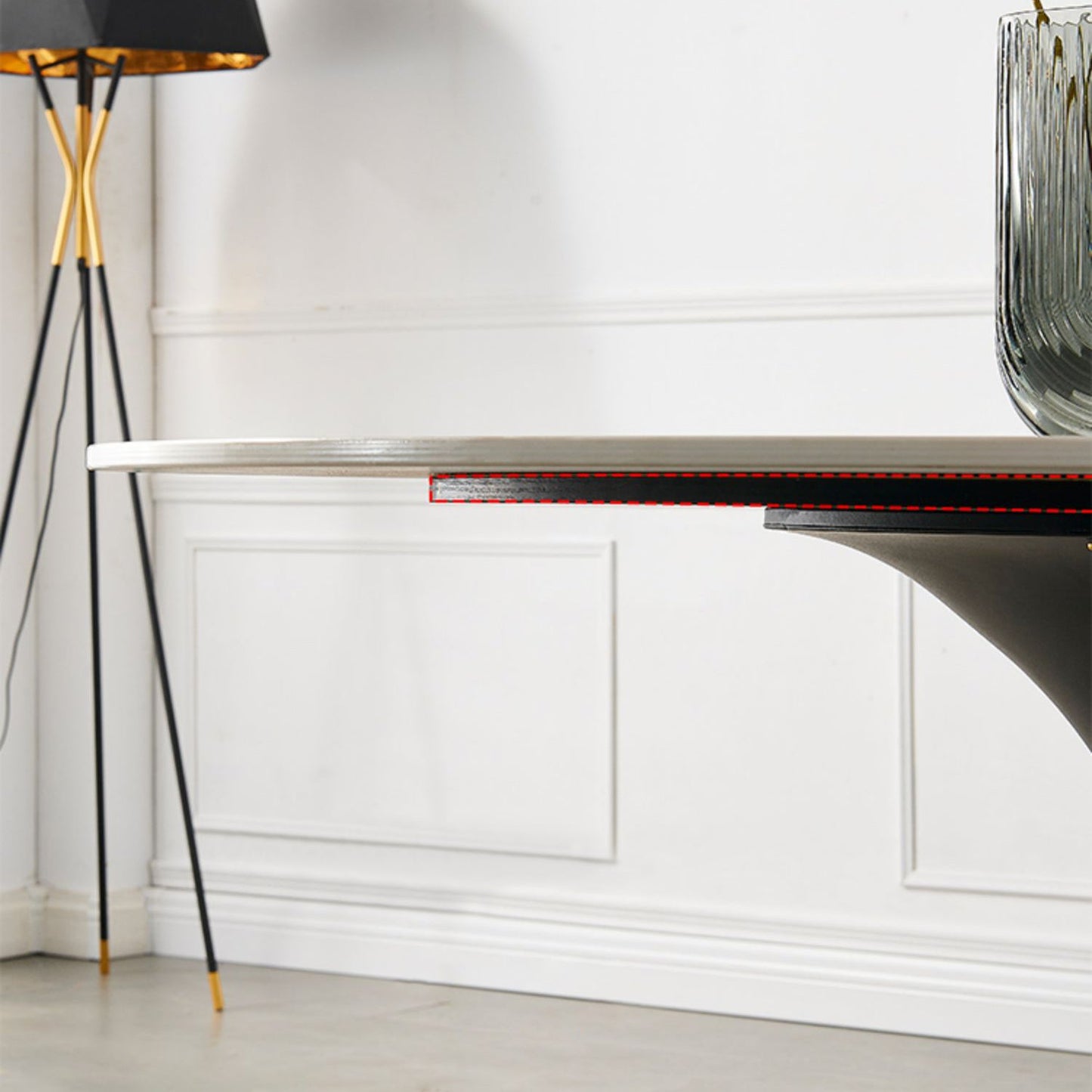 モダンスタイルの焼結石ダイニングラウンドテーブルセット1/3/4/5/7ピースダイニングセット