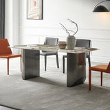 Modern Sintered Stone Dining Round Table Set 1/4/5 Pieces Dining Set