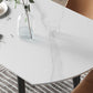 Modern Sintered Stone Dining Round Table Set 1/4/5/6/7 Pieces Dining Set