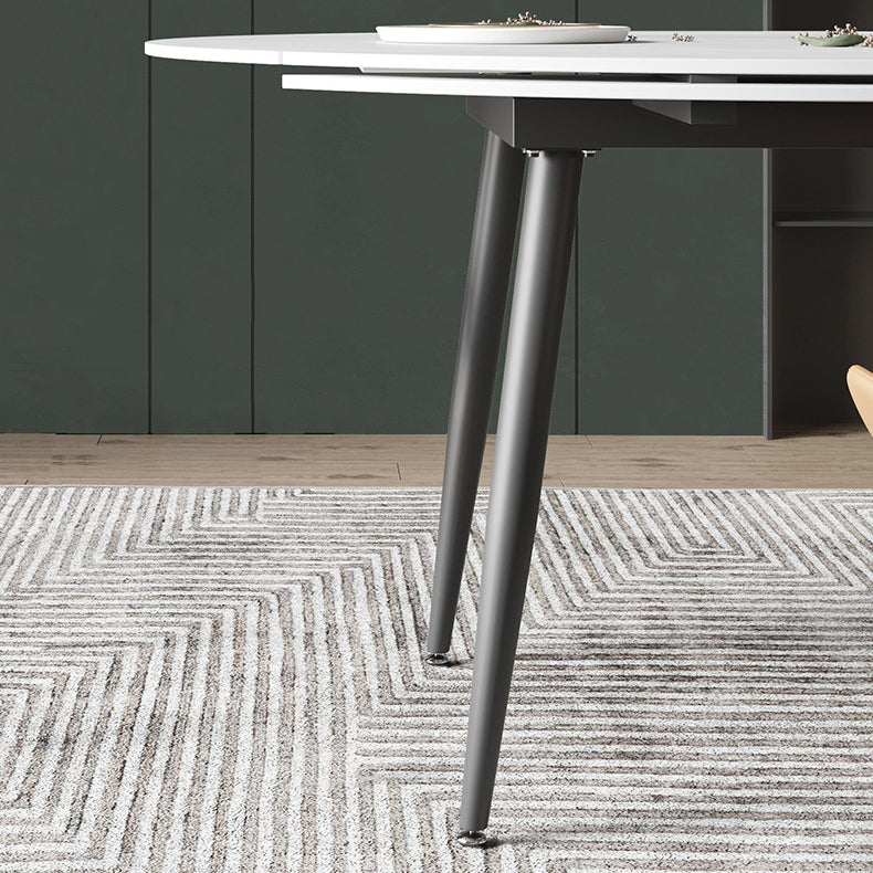 Modern Sintered Stone Dining Round Table Set 1/4/5/6/7 Pieces Dining Set