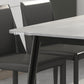 Modern Rectangle Stone Table Standard Height Dining Table with 4 Legs