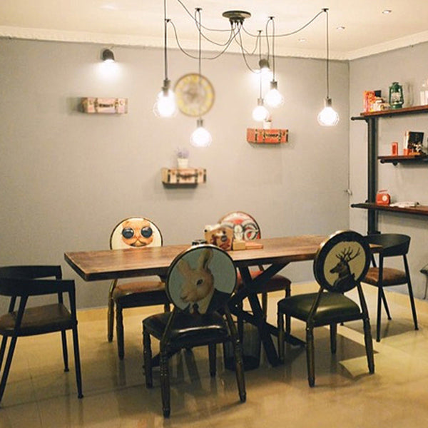 Modern White in Wood Dining Table Rectangle Dining Table for Kitchen