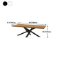 Modern White in Wood Dining Table Rectangle Dining Table for Kitchen