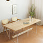 Modern Brown Wood Dining Table Rectangle Dining Table for Kitchen