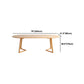 Modern Oval Pine Wood Dining Table Wood Base Home Dining Table Clearhalo 'Dining Tables & Seating' 'Dining Tables' 'dining_table' 'furn' 'furn_dining_table' 'Furniture' 'Kitchen & Dining Furniture' 5155111