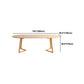 Modern Oval Pine Wood Dining Table Wood Base Home Dining Table Clearhalo 'Dining Tables & Seating' 'Dining Tables' 'dining_table' 'furn' 'furn_dining_table' 'Furniture' 'Kitchen & Dining Furniture' 5155114
