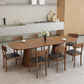 Brown Dinner Table Contemporary Style Dining Table for Home Kitchen Dinner