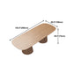 Brown Dinner Table Contemporary Style Dining Table for Home Kitchen Dinner