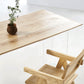 Natural Ash Wood Dining Table Rectangle Clear Acrylic Double Pedestal Table Clearhalo 'Dining Tables & Seating' 'Dining Tables' 'dining_table' 'furn' 'furn_dining_table' 'Furniture' 'Kitchen & Dining Furniture' 5155208