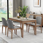 Midcentury Style Dining Table Rectangle Stone Dining Site Table for Home Clearhalo 'Dining Tables & Seating' 'Dining Tables' 'dining_table' 'furn' 'furn_dining_table' 'Furniture' 'Kitchen & Dining Furniture' 5155259