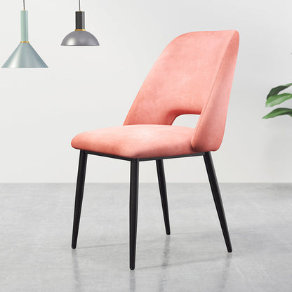 Metal Scandinavian Glam Armless Chair Open Back Indoor-Outdoor Chair