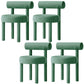 Modern Style Side Chair Upholstered Open Back Armless Dining Chair for Home Green 4 Piece Set Clearhalo 'Dining Chairs' 'Dining Tables & Seating' 'dining_chair' 'furn' 'furn_dining_chair' 'Furniture' 'Kitchen & Dining Furniture' 5155400