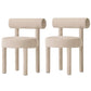 Modern Style Side Chair Upholstered Open Back Armless Dining Chair for Home Brown 2 Piece Set Clearhalo 'Dining Chairs' 'Dining Tables & Seating' 'dining_chair' 'furn' 'furn_dining_chair' 'Furniture' 'Kitchen & Dining Furniture' 5155421