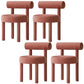 Modern Style Side Chair Upholstered Open Back Armless Dining Chair for Home Brick Red 4 Piece Set Clearhalo 'Dining Chairs' 'Dining Tables & Seating' 'dining_chair' 'furn' 'furn_dining_chair' 'Furniture' 'Kitchen & Dining Furniture' 5155425