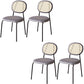 Industrial Dining Room Side Chairs Metal Armless Open Chair for Kitchen