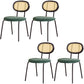 Industrial Dining Room Side Chairs Metal Armless Open Chair for Kitchen