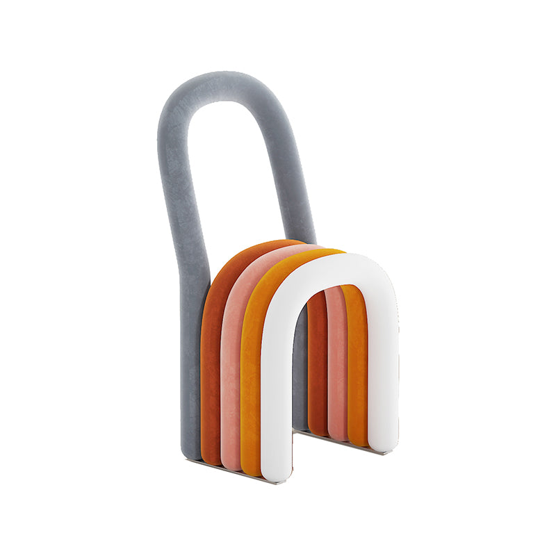 Modern Style Side Chair Velvet Open Back Armless Dining Chair for Home Multi-Color 1 Piece Clearhalo 'Dining Chairs' 'Dining Tables & Seating' 'dining_chair' 'furn' 'furn_dining_chair' 'Furniture' 'Kitchen & Dining Furniture' 5155479