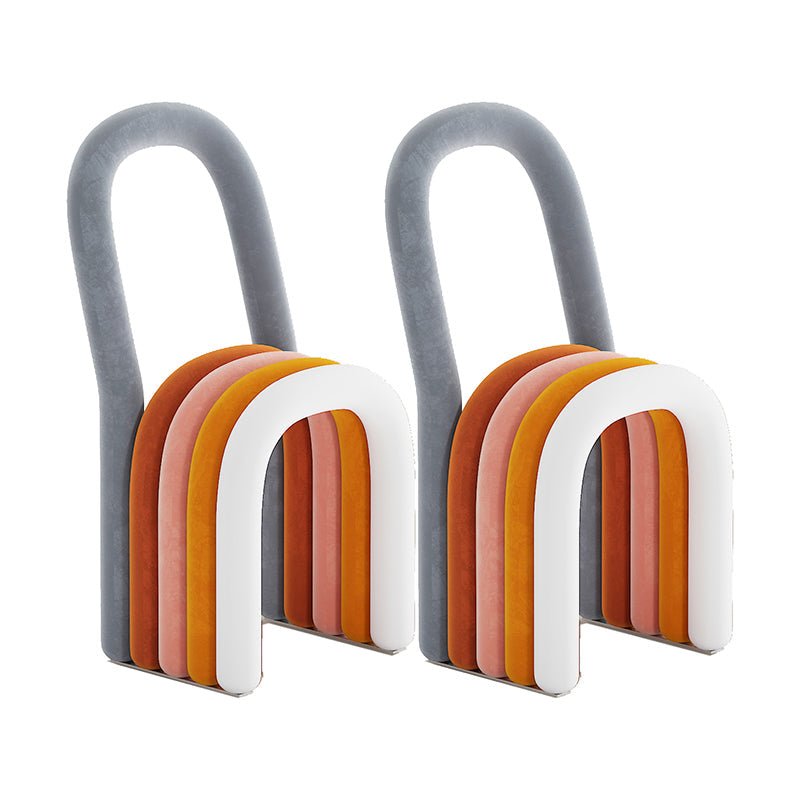 Modern Style Side Chair Velvet Open Back Armless Dining Chair for Home Multi-Color 2 Piece Set Clearhalo 'Dining Chairs' 'Dining Tables & Seating' 'dining_chair' 'furn' 'furn_dining_chair' 'Furniture' 'Kitchen & Dining Furniture' 5155482