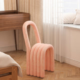 Modern Style Side Chair Velvet Open Back Armless Dining Chair for Home Clearhalo 'Dining Chairs' 'Dining Tables & Seating' 'dining_chair' 'furn' 'furn_dining_chair' 'Furniture' 'Kitchen & Dining Furniture' 5155489