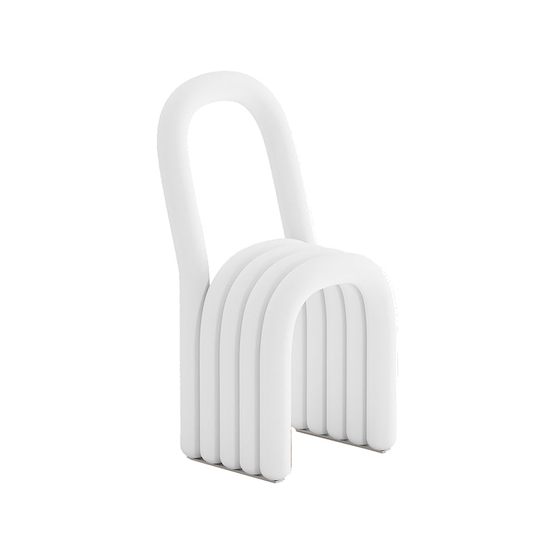 Modern Style Side Chair Velvet Open Back Armless Dining Chair for Home White 1 Piece Clearhalo 'Dining Chairs' 'Dining Tables & Seating' 'dining_chair' 'furn' 'furn_dining_chair' 'Furniture' 'Kitchen & Dining Furniture' 5155496