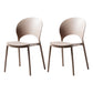 Contemporary Plastic Armless Chair Dining Room Open Back Chair