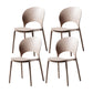 Contemporary Plastic Armless Chair Dining Room Open Back Chair
