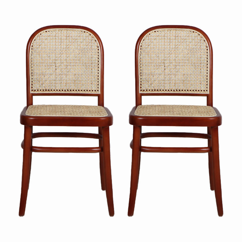 Sedia laterale tradizionale sedia da pranzo in legno massiccio per casa