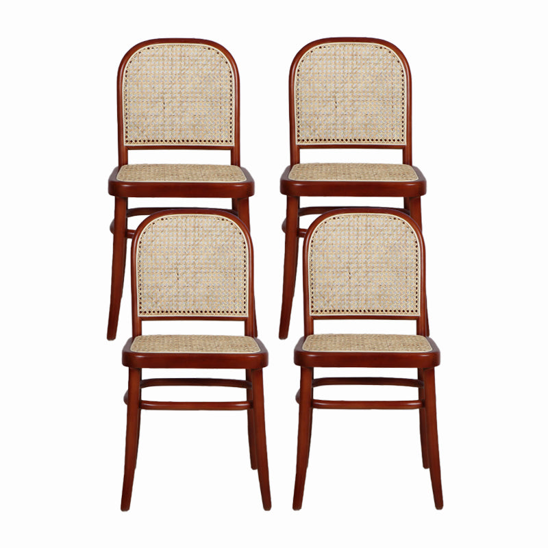 Sedia laterale tradizionale sedia da pranzo in legno massiccio per casa