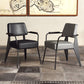 Silla de estilo industrial tapizado silla de comedor abierta para interiores para interiores