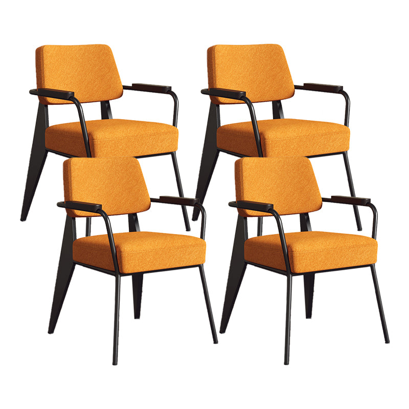 Silla de estilo industrial tapizado silla de comedor abierta para interiores para interiores