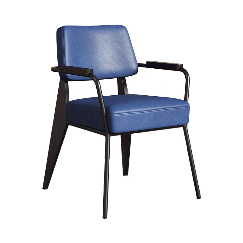 Silla de estilo industrial tapizado silla de comedor abierta para interiores para interiores