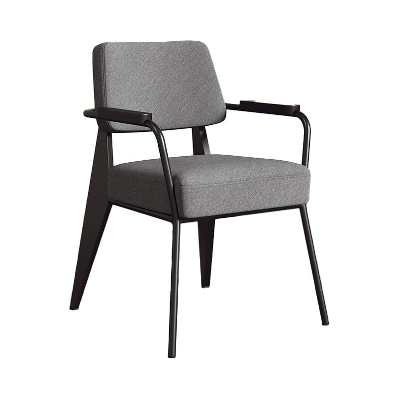 Silla de estilo industrial tapizado silla de comedor abierta para interiores para interiores