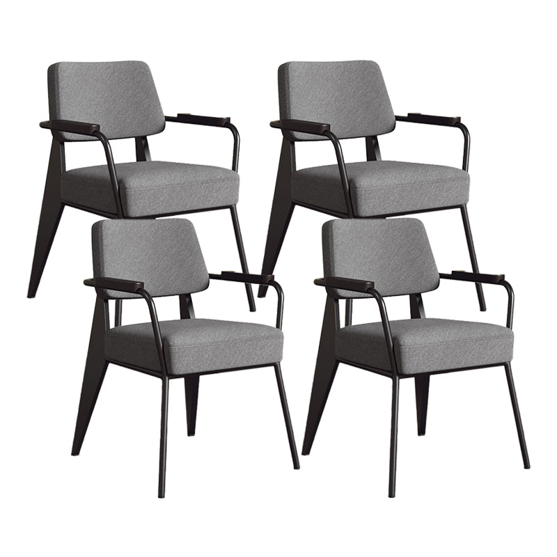 Silla de estilo industrial tapizado silla de comedor abierta para interiores para interiores