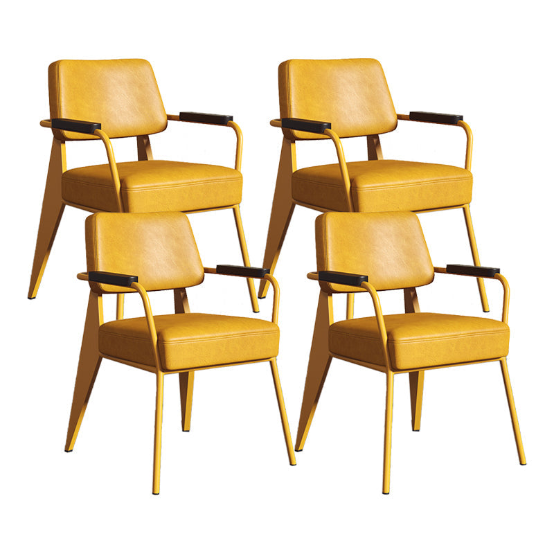 Silla de estilo industrial tapizado silla de comedor abierta para interiores para interiores