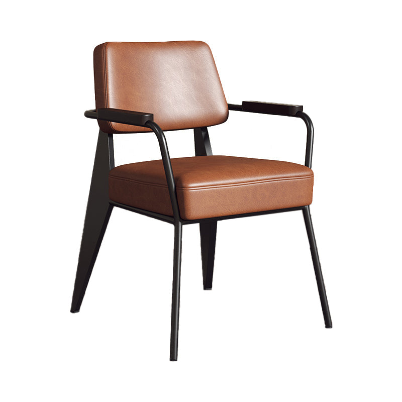 Silla de estilo industrial tapizado silla de comedor abierta para interiores para interiores