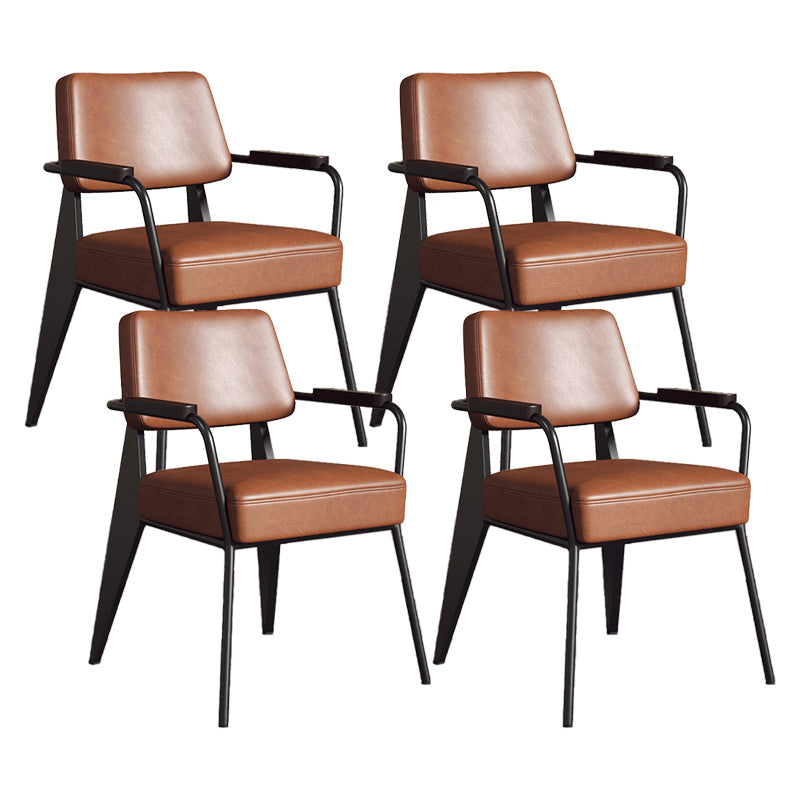 Silla de estilo industrial tapizado silla de comedor abierta para interiores para interiores