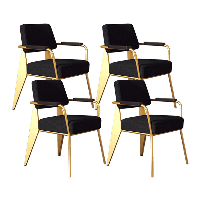 Silla de estilo industrial tapizado silla de comedor abierta para interiores para interiores