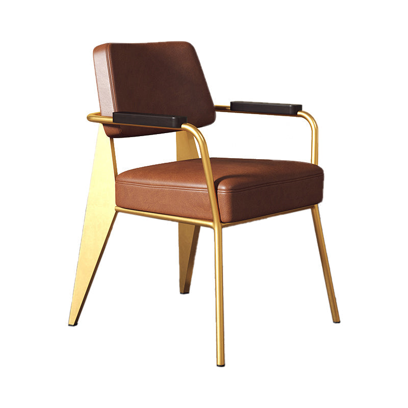 Silla de estilo industrial tapizado silla de comedor abierta para interiores para interiores