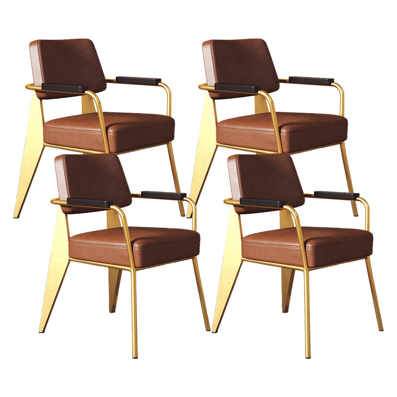 Silla de estilo industrial tapizado silla de comedor abierta para interiores para interiores