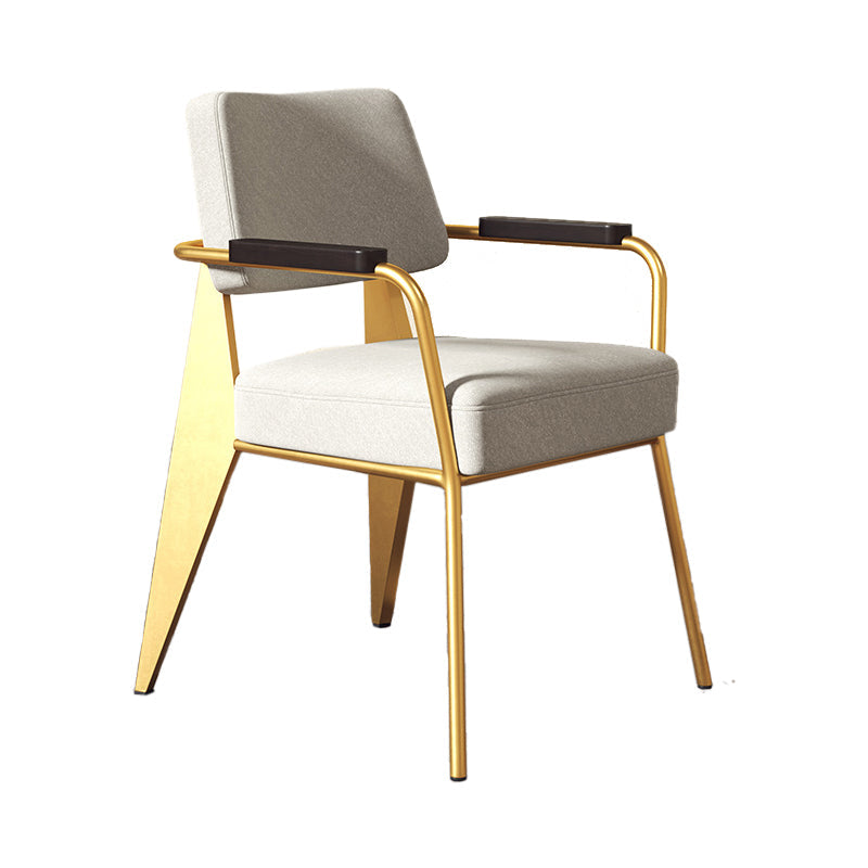 Silla de estilo industrial tapizado silla de comedor abierta para interiores para interiores