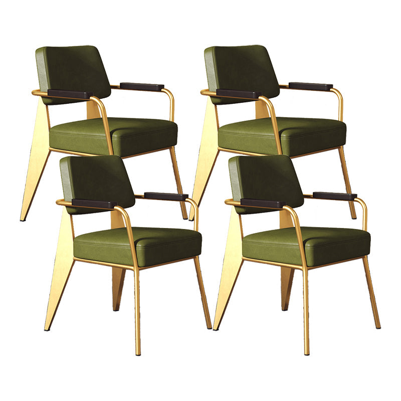 Silla de estilo industrial tapizado silla de comedor abierta para interiores para interiores