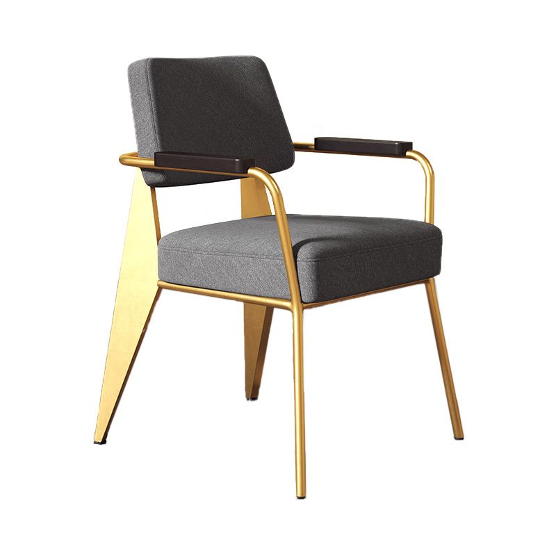 Silla de estilo industrial tapizado silla de comedor abierta para interiores para interiores