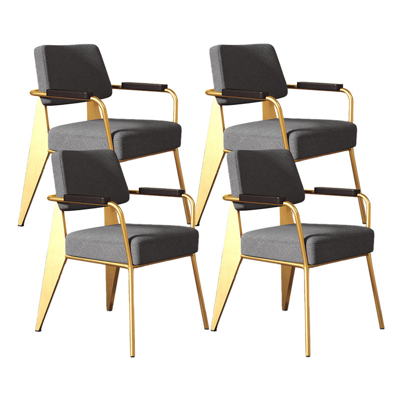 Silla de estilo industrial tapizado silla de comedor abierta para interiores para interiores