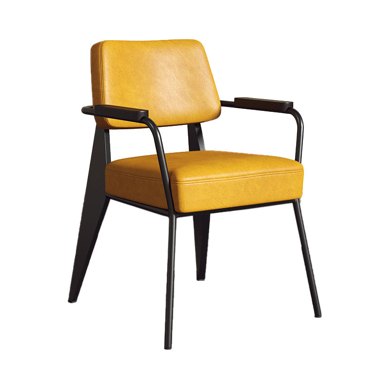 Silla de estilo industrial tapizado silla de comedor abierta para interiores para interiores