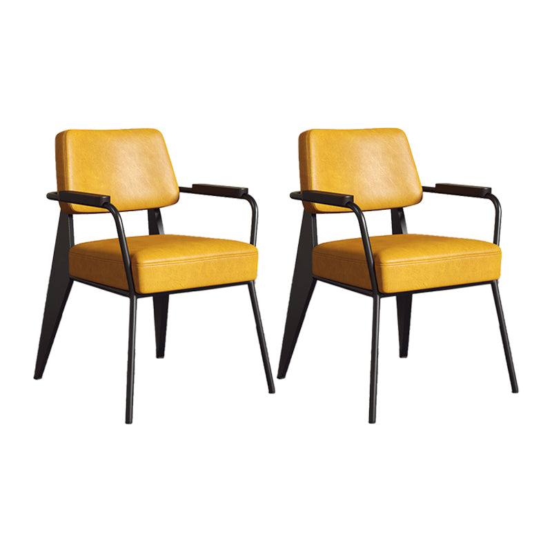 Silla de estilo industrial tapizado silla de comedor abierta para interiores para interiores